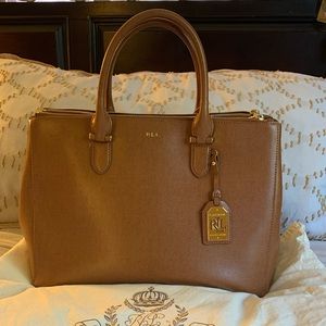 Ralph Lauren’s Newbury large bag/crossbody strap